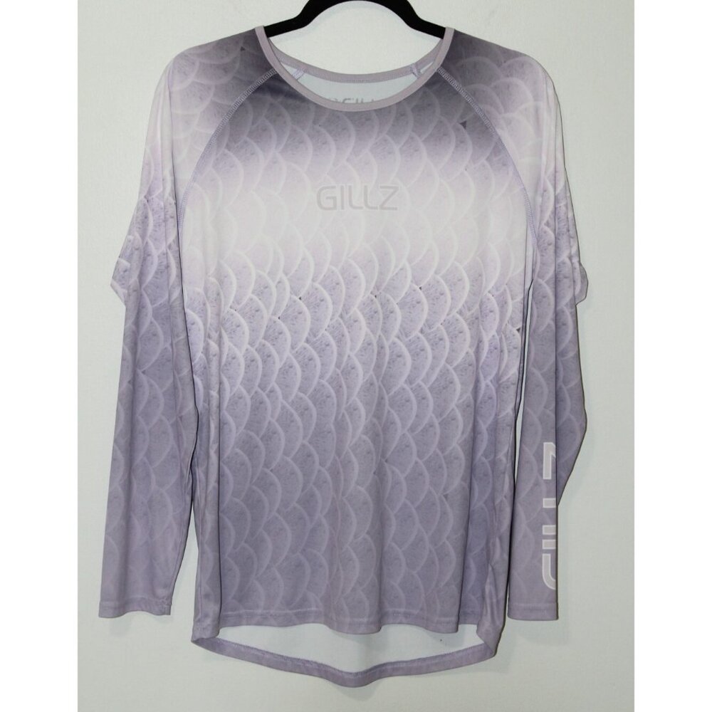 Gillz Gear Womens Purple Long Sleeve Performance Fishing Shirt XL
